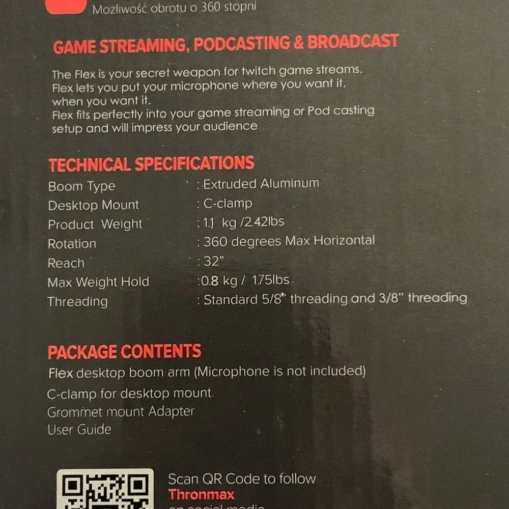 Thronmax Flex S5.unopened.
